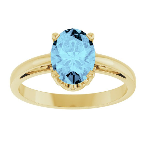 Scroll SettingÂ® Solitaire Ring
