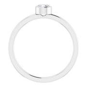Bezel-Set Solitaire Ring
