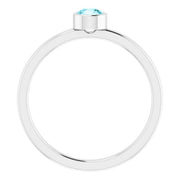 Bezel-Set Solitaire Ring