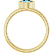 Bezel-Set Solitaire Ring