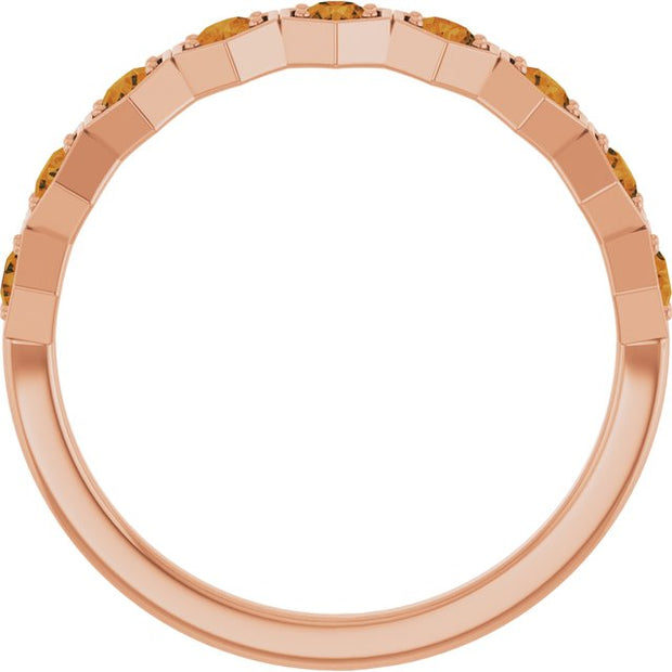 Stackable Geometric Ring