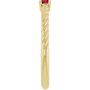 Rope Solitaire Ring