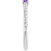 Rope Solitaire Ring