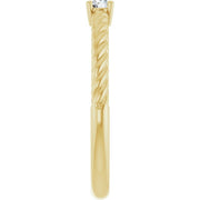 Rope Solitaire Ring