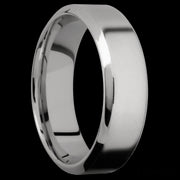 7 mm wide High Bevel Titanium band.