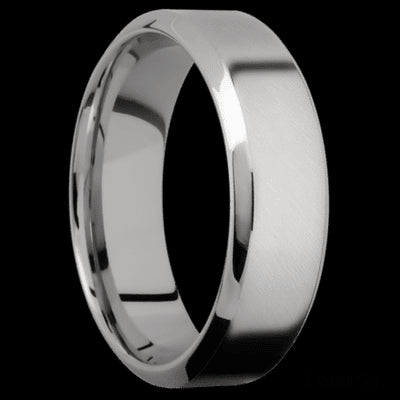 7 mm wide High Bevel Titanium band.