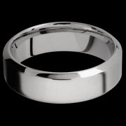 7 mm wide High Bevel Titanium band.