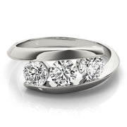 Round Diamond 3-Stone Engagement Ring