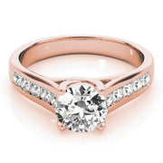 14K Rose Gold 1.38ctw Round Diamond Engagement Ring