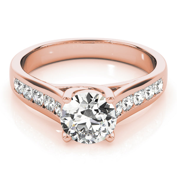 14K Rose Gold 1.38ctw Round Diamond Engagement Ring