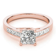 18K Rose Gold 1 CT Diamond Trellis Engagement Ring