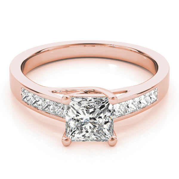 18K Rose Gold 1 CT Diamond Trellis Engagement Ring