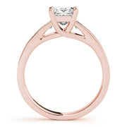 18K Rose Gold 1 CT Diamond Trellis Engagement Ring