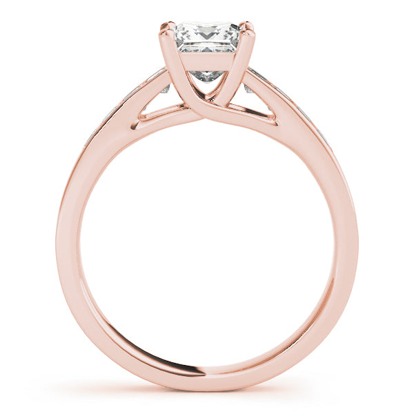 18K Rose Gold 1 CT Diamond Trellis Engagement Ring
