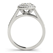 Round Diamond Halo Engagement Ring
