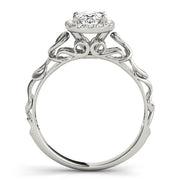 Oval Diamond Halo Engagement Ring