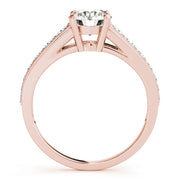 14K Rose Gold 1 CT Diamond Engagement Ring