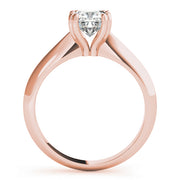 Rose Gold 0.5 CT Cushion Diamond Engagement Ring