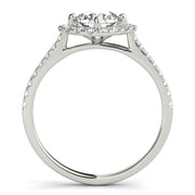 Round Diamond Halo Engagement Ring