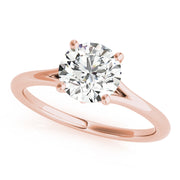 18K Rose Gold 1ct Diamond Engagement Solitaire Ring