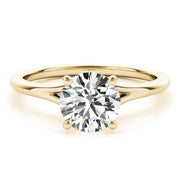 14K Yellow Gold 1 CT Diamond Engagement Ring