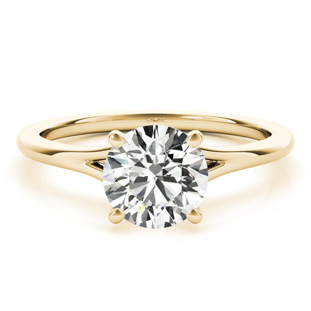14K Yellow Gold 1 CT Diamond Engagement Ring