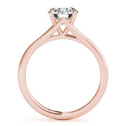 18K Rose Gold 1ct Diamond Engagement Solitaire Ring