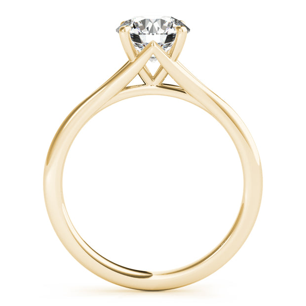 14K Yellow Gold 1 CT Diamond Engagement Ring