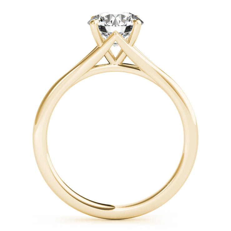 14K Yellow Gold 1 CT Diamond Engagement Ring