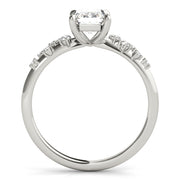 Emerald Diamond Engagement Ring