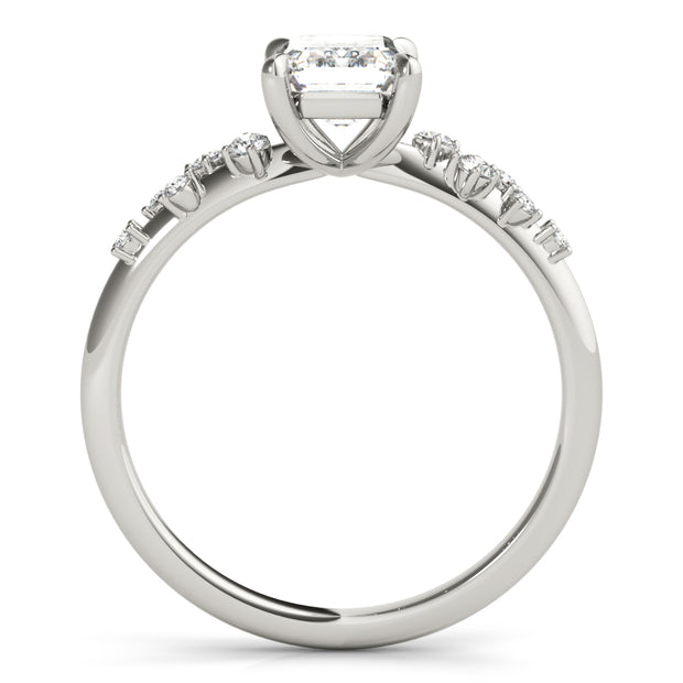 Emerald Diamond Engagement Ring
