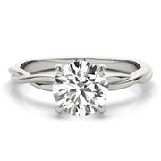 1.0 CT Round Diamond Solitaire Engagement Ring