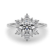 Round Diamond Halo Engagement Ring | 1.0 CT