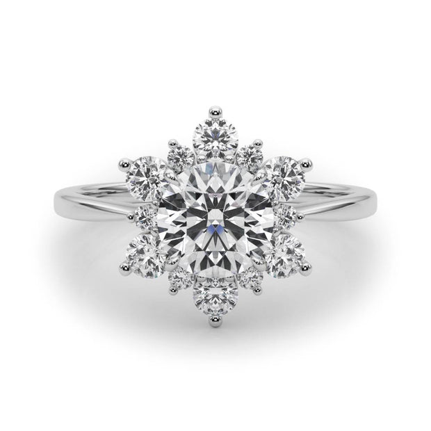 Round Diamond Halo Engagement Ring | 1.0 CT
