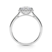 Round Diamond Halo Engagement Ring