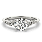 Round Diamond 1 CT Solitaire Engagement Ring