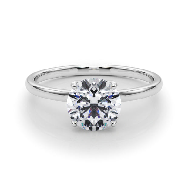 1.0 CT Round Diamond Solitaire Engagement Ring