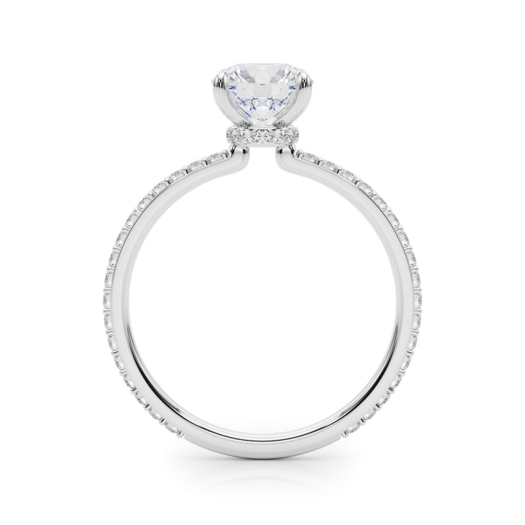 Diamond Round Halo Engagement Ring