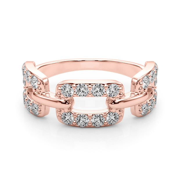 14K Rose Gold Multi-Diamond Ring