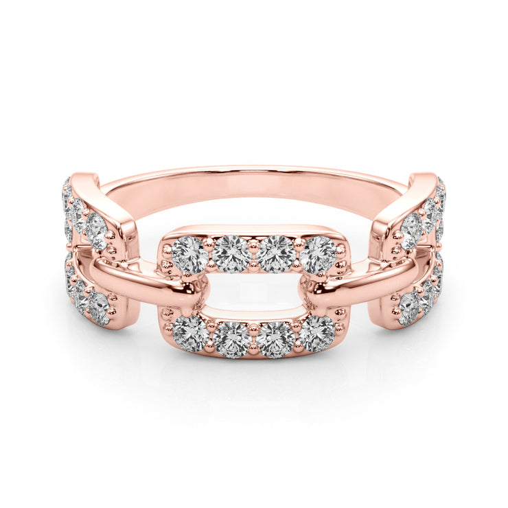 14K Rose Gold Multi-Diamond Ring