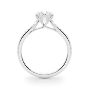 1.0 CT Round Diamond Single Row Ring