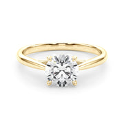 14K Yellow Gold 1ct Diamond Solitaire Engagement Ring