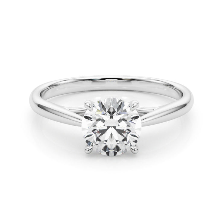 1.0 CT Round Diamond Solitaire Engagement Ring