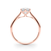 18K Rose Gold 1ct Diamond Engagement Solitaire Ring
