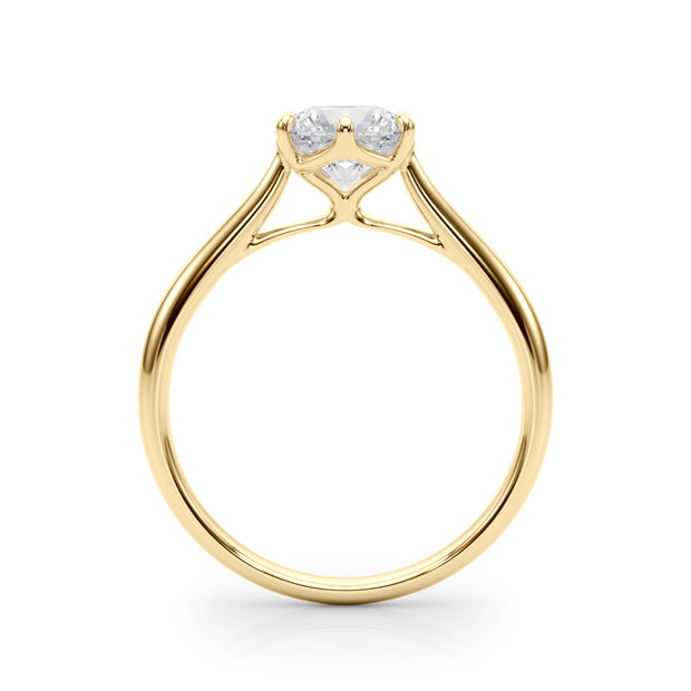 18K Yellow Gold 1ct Diamond Solitaire Engagement Ring