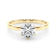 14K Yellow Gold 1ct Diamond Solitaire Engagement Ring