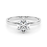1.0 CT Round Diamond Solitaire Engagement Ring