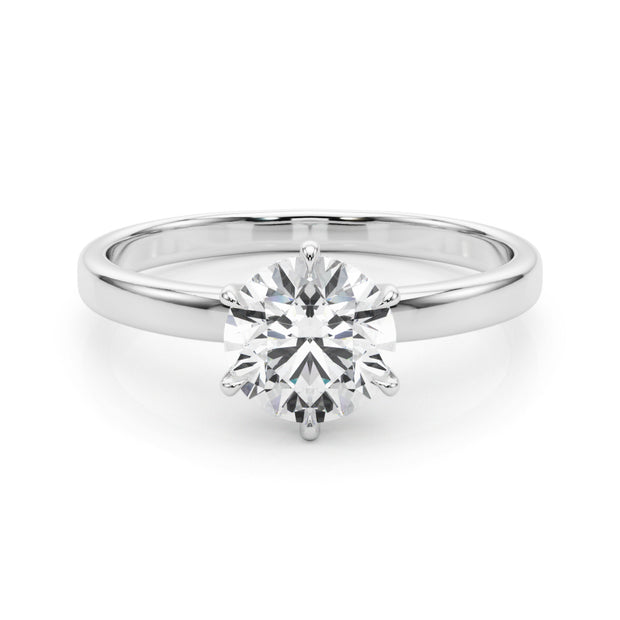1.0 CT Round Diamond Solitaire Engagement Ring