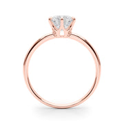 18K Rose Gold 1ct Diamond Engagement Solitaire Ring