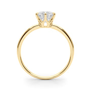 14K Yellow Gold 1ct Diamond Solitaire Engagement Ring